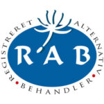 Billede viser RAB logo (Registreret Alternativ Behandler)